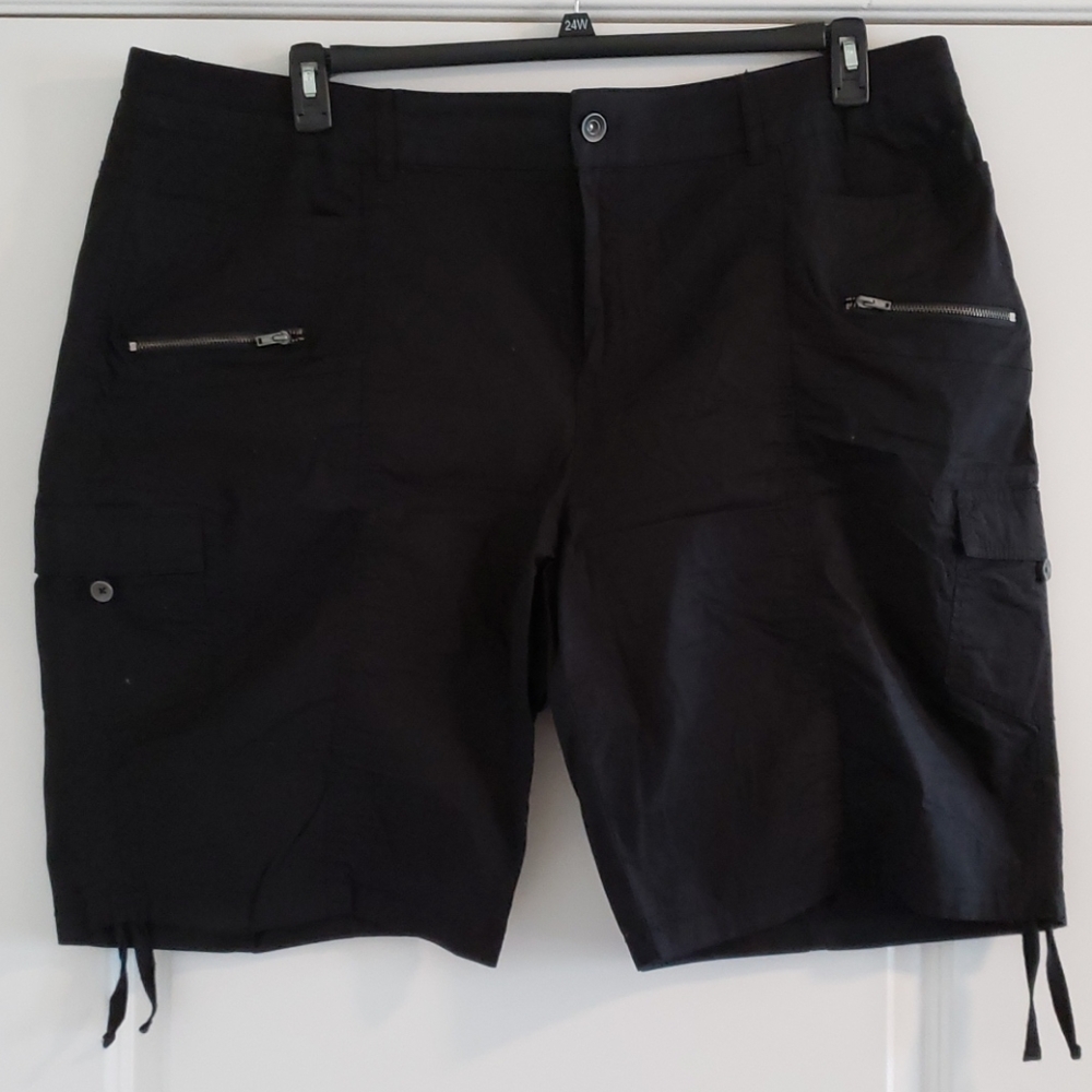 Black Cargo Shorts
